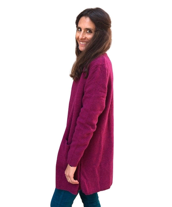 Lammwolle Jacke Mitty, pink