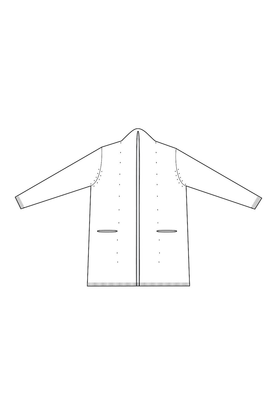 Lammwolle Jacke Mitty, cold grün