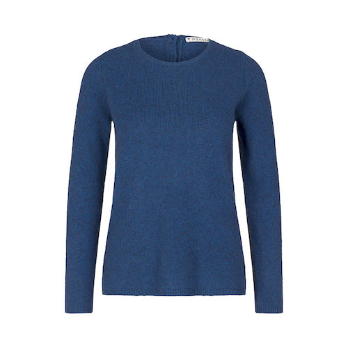 Yakwolle Pullover Zo, blau