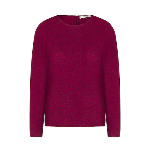 Yakwolle Pullover Zo, dark pink