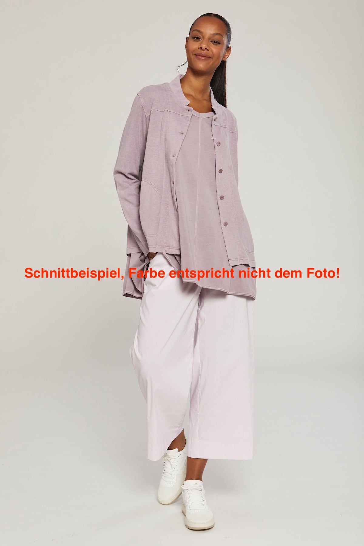 Hose weit, schwarz
