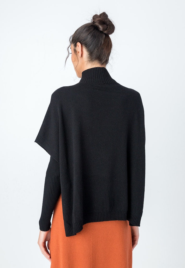 Pullunder Intarsia, schwarz