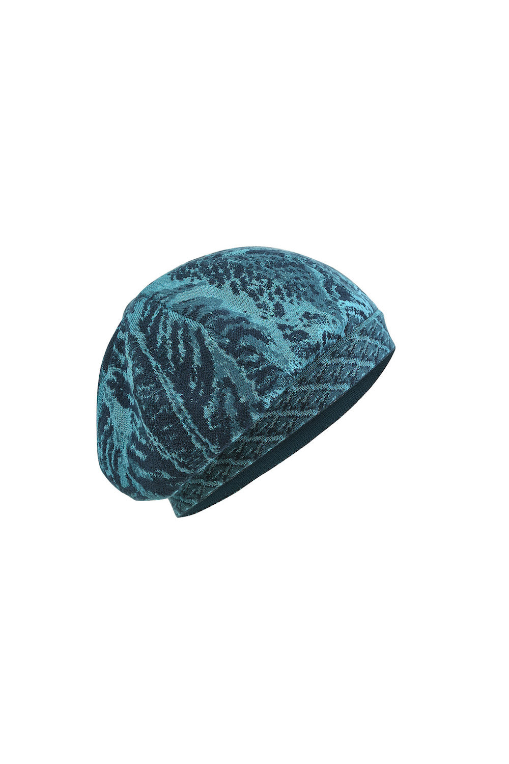 Jacquard Mütze Pheasant Motiv, petrol