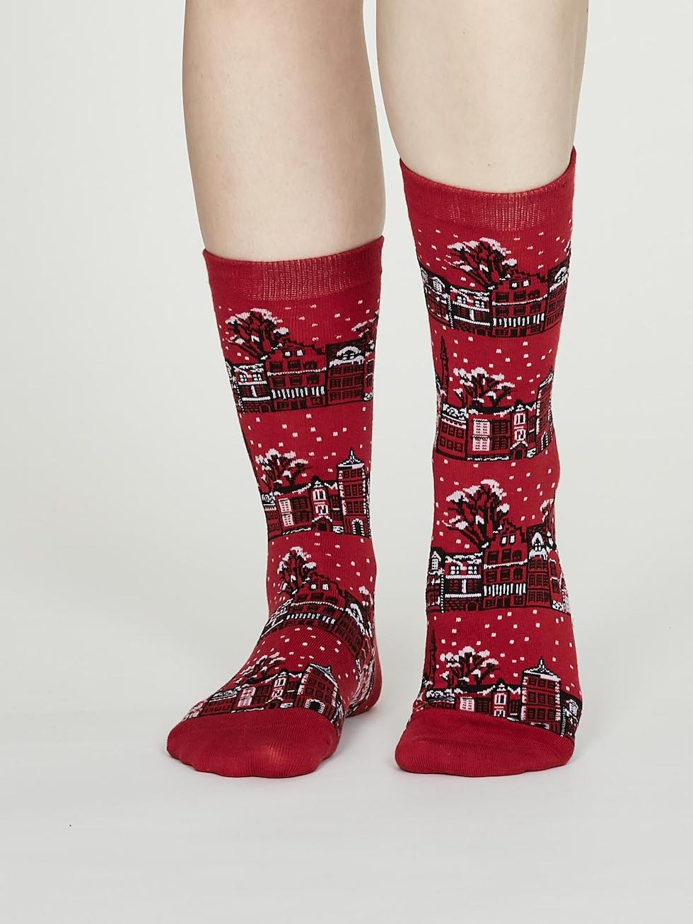Socken Winterhäuser, rot