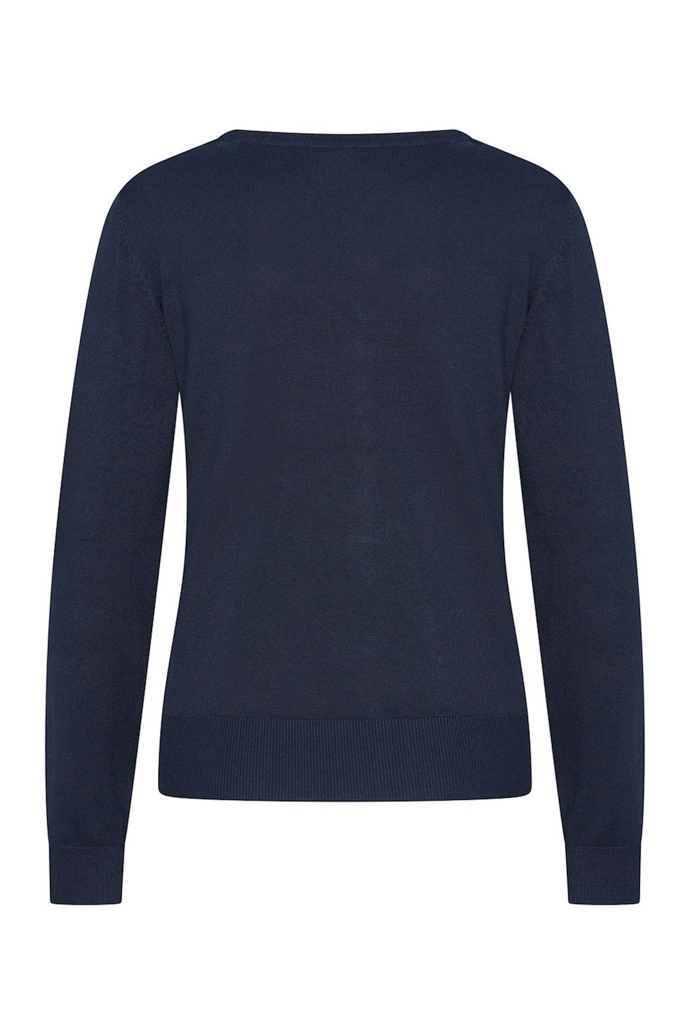 Bambus-Jacke V-Neck, blau