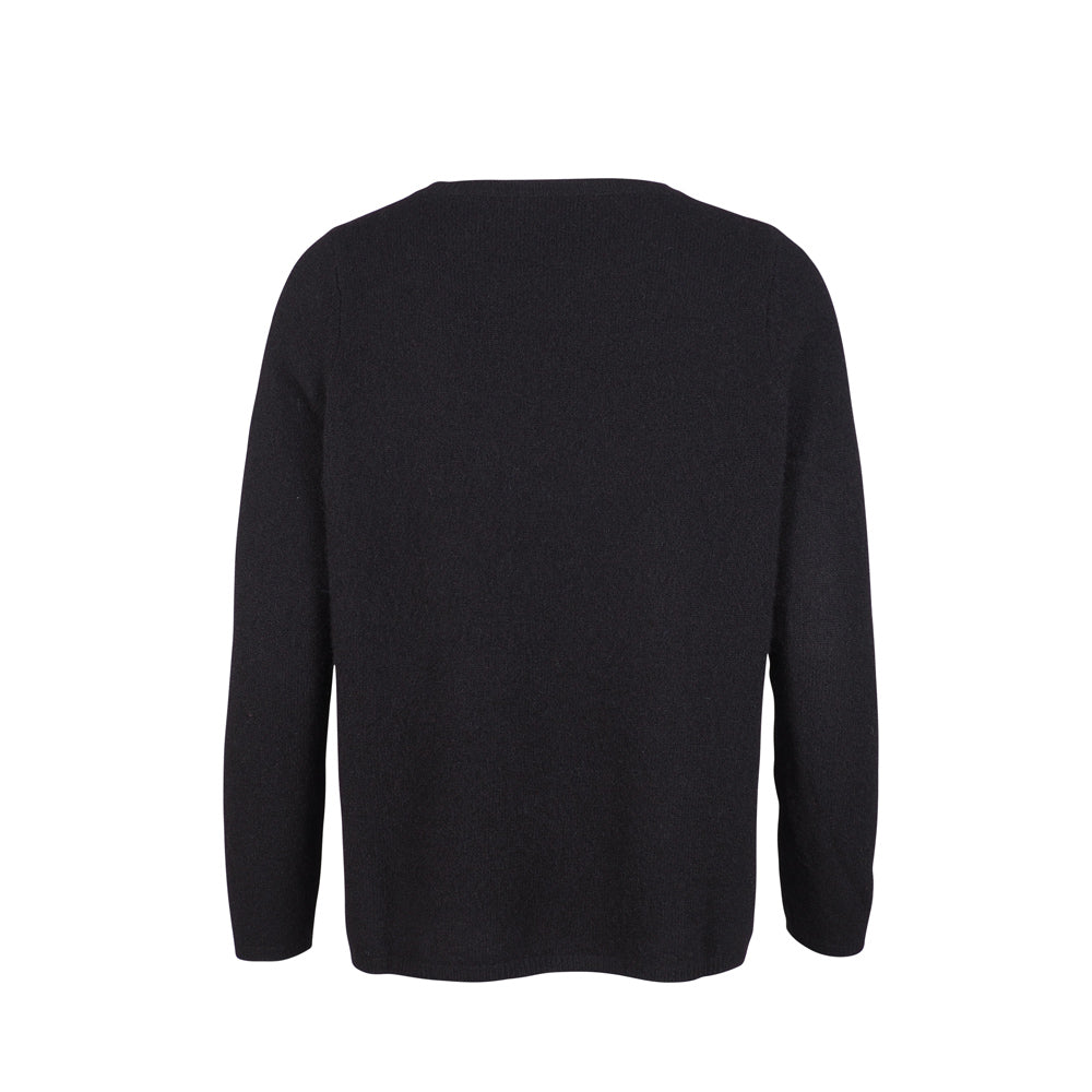 Yakwolle Pullover Zonora, schwarz