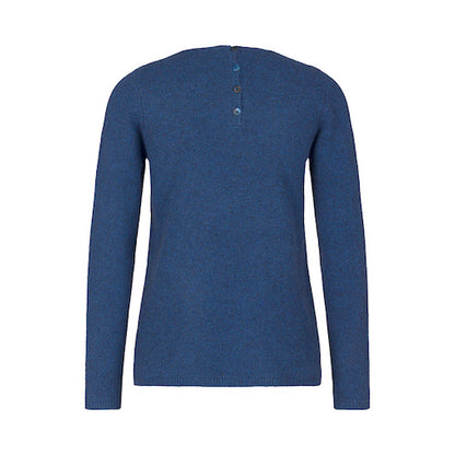 Yakwolle Pullover Zo, blau