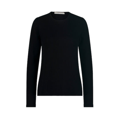 Merino-/Baumwolle Pullover Nia, schwarz