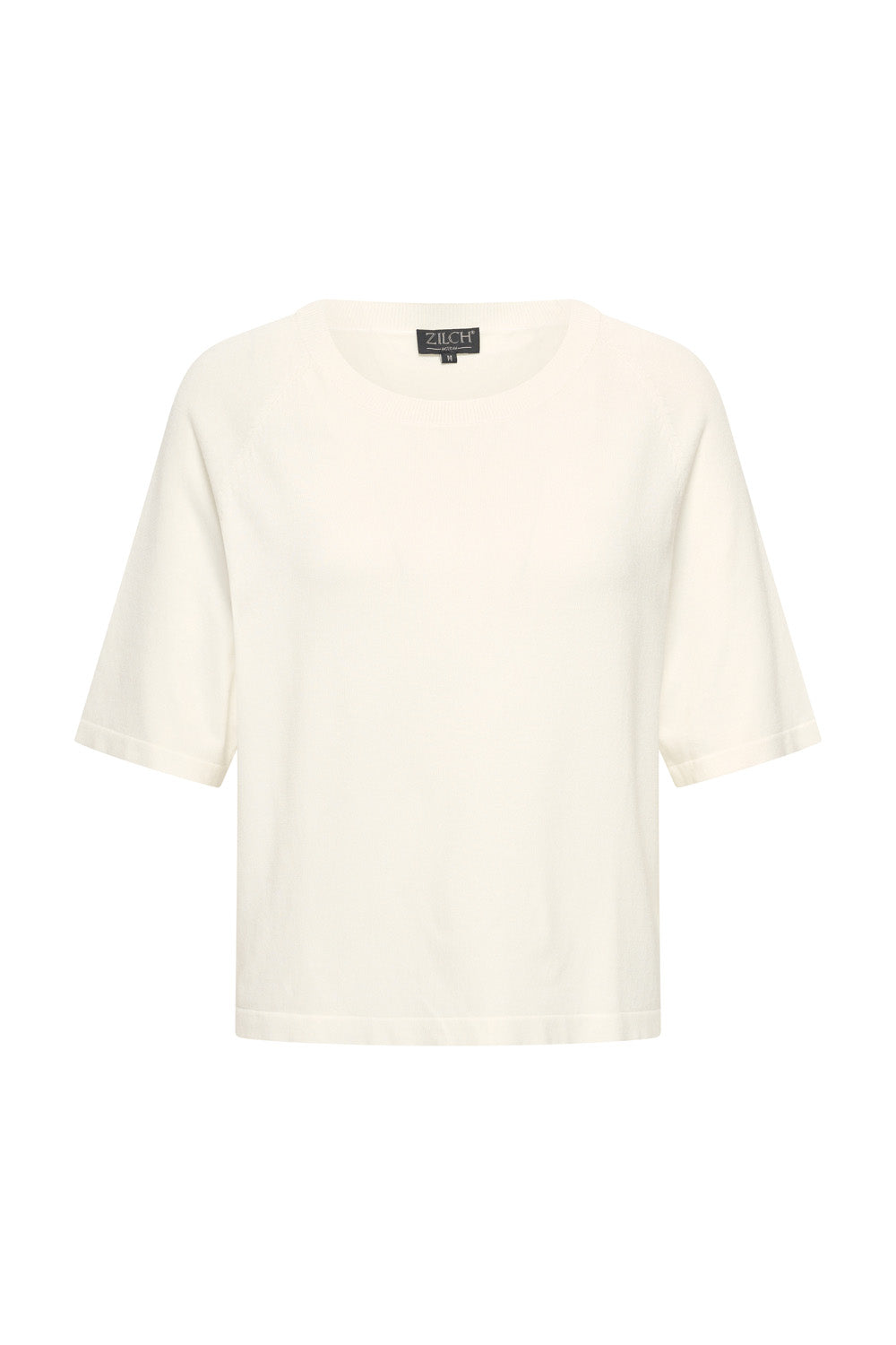Damen Top Off-White – Bambusviskose, Rundhalsausschnitt
