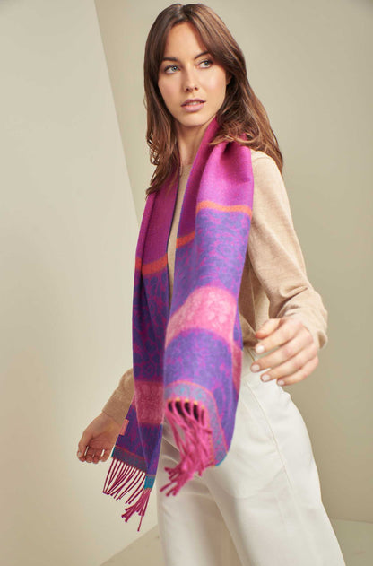 Jacquard Schal Ungaretti aus Baby Alpaka