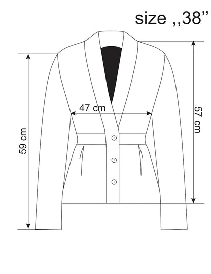 Jacquard-Jacke Ornament Motiv, pflaume
