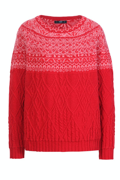 Pullover Artistic Pattern, rot