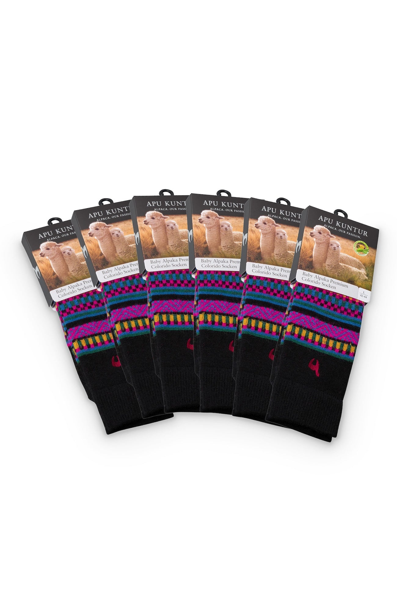 Baby Alpaka Premium Socken, multi