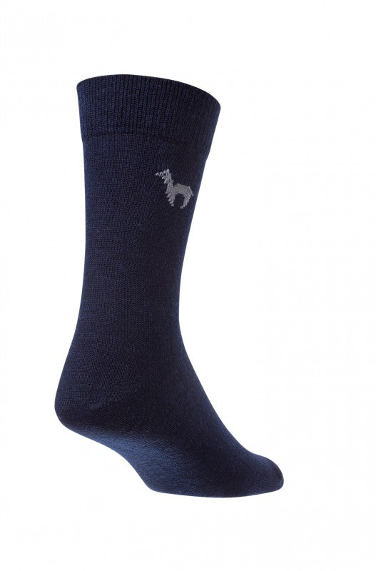 Alpaka Business Socken, blau