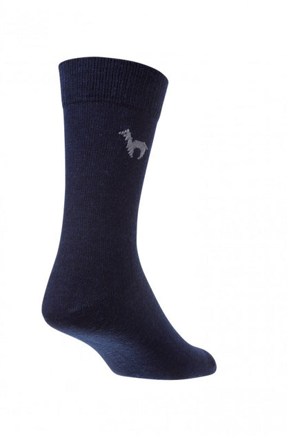 Alpaka Business Socken, blau