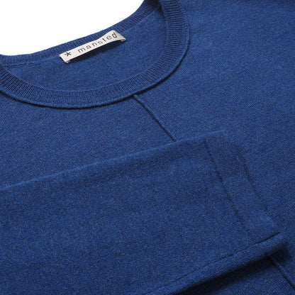 Merino-/Baumwolle Kleid Niras, royalblau